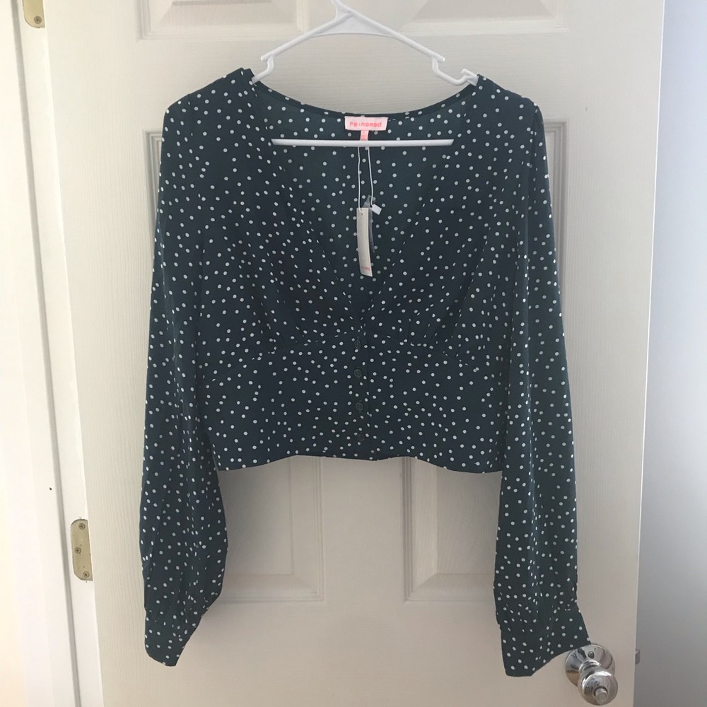 Lulus Green blouse size L